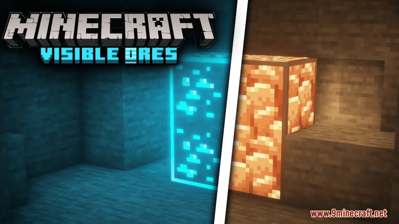 Alloy's Visible Ores Resource Pack (1.20.6, 1.20.1) - Texture Pack 1