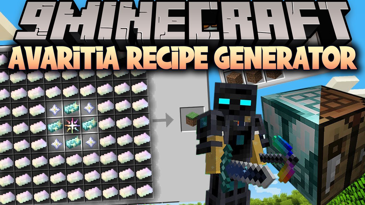 Avaritia Recipe Generator Mod (1.12.2) - Using CraftTweaker and Avaritia 1