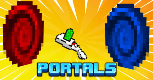 Basic Portals Addon (1.20) – MCPE/Bedrock Mod Thumbnail