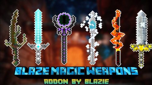 Blaze Magic Addon (1.20) – MCPE/Bedrock Mod Thumbnail