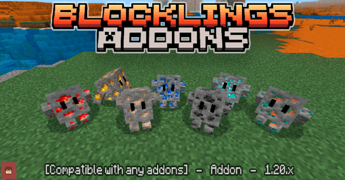 Blocklings Addon (1.21, 1.20) - MCPE/Bedrock Mod 1