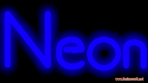 Blue Neon GUI Resource Pack (1.20.6, 1.20.1) – Texture Pack Thumbnail