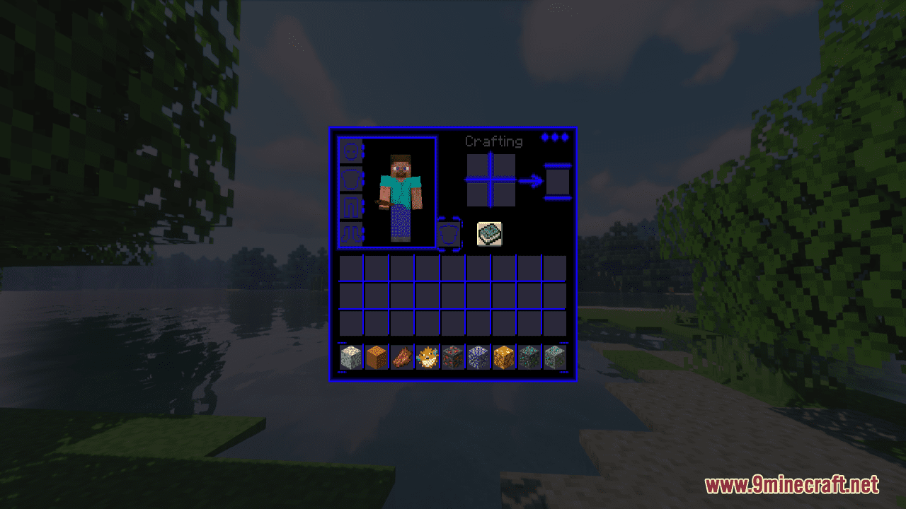 Blue Neon GUI Resource Pack (1.20.6, 1.20.1) - Texture Pack 8