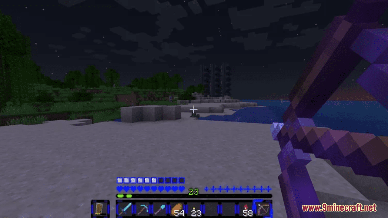 Blue Neon GUI Resource Pack (1.20.6, 1.20.1) - Texture Pack 10