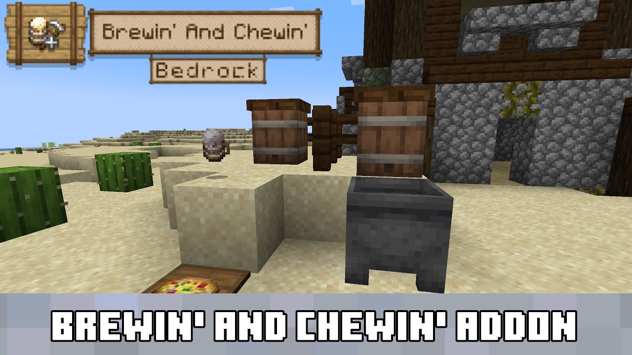 Brewin' and Chewin' Addon (1.21, 1.20) - MCPE/Bedrock Mod 1