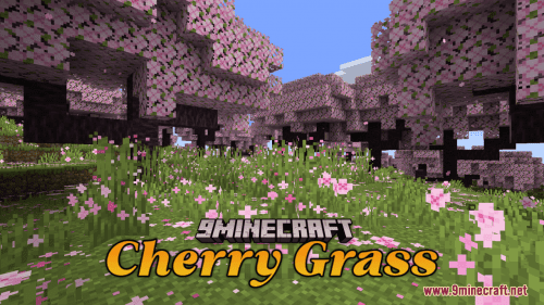Cherry Grass Resource Pack (1.20.6, 1.20.1) – Texture Pack Thumbnail
