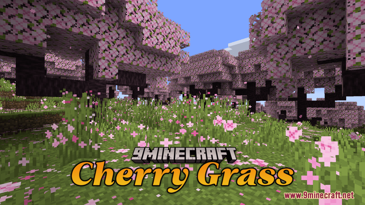 Cherry Grass Resource Pack (1.20.6, 1.20.1) - Texture Pack 1