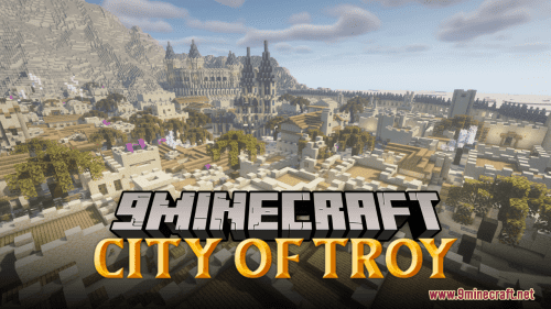 City of Troy Map (1.21.1, 1.20.1) – Legendary Minecraft City Thumbnail