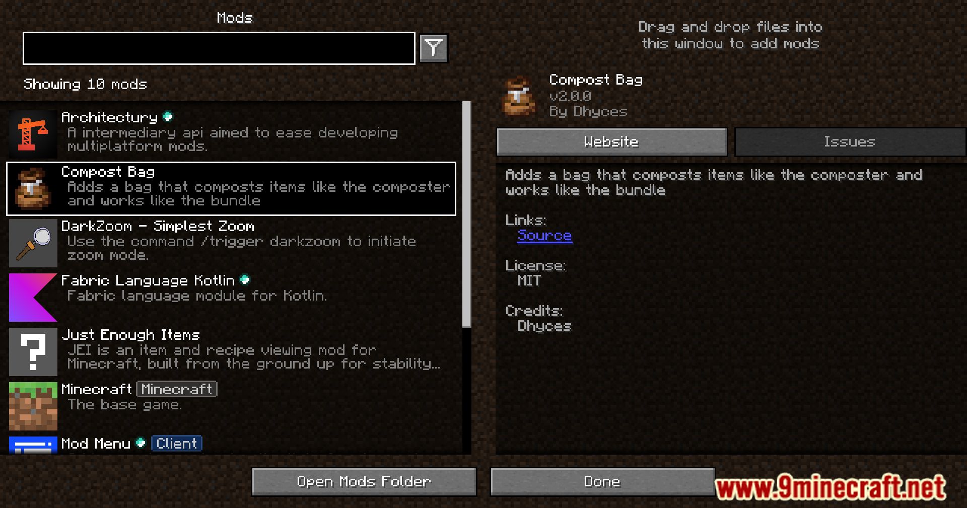 Compost Bag Mod (1.21, 1.20.1) - Green Thumb Alert, Composting Simplified 2