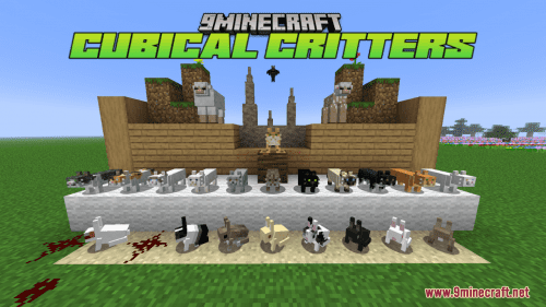 Cubical Critters Resource Pack (1.20.6, 1.20.1) – Texture Pack Thumbnail