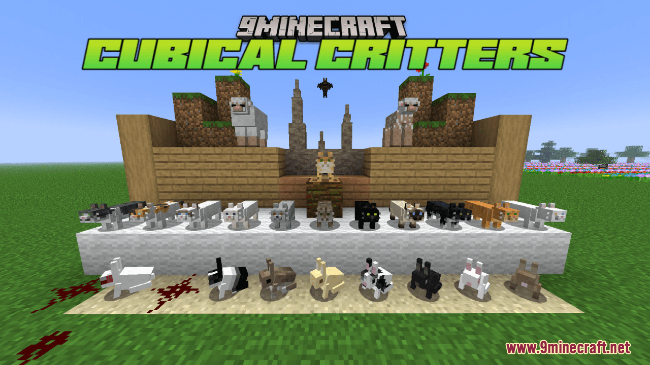 Cubical Critters Resource Pack (1.20.6, 1.20.1) - Texture Pack 1