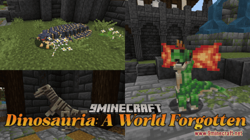 Dinosauria: A World Forgotten Resource Pack (1.20.6, 1.20.1) – Texture Pack Thumbnail