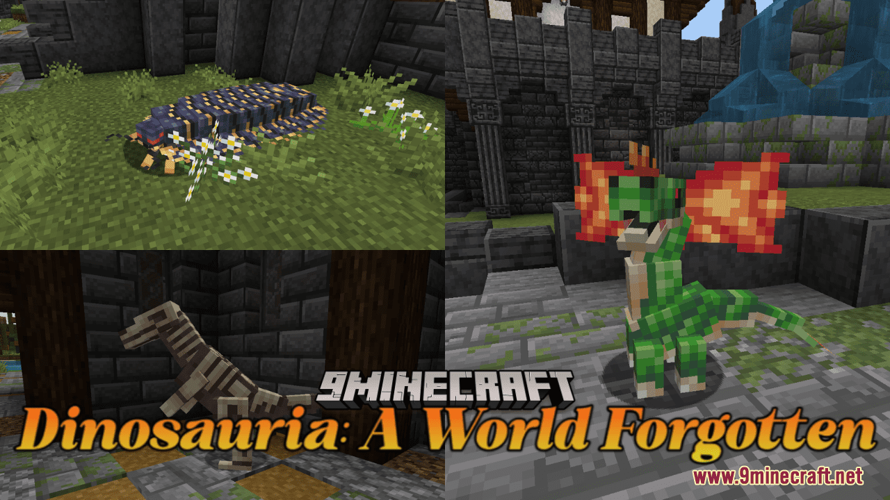 Dinosauria: A World Forgotten Resource Pack (1.20.6, 1.20.1) - Texture Pack 1