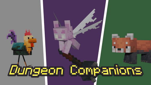 Dungeon Companions Addon (1.20) – MCPE/Bedrock Mod Thumbnail