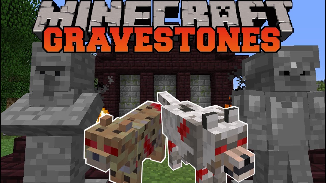 Gravestone Graves Mod (1.12.2, 1.7.10) - Generated at Player's Death 1