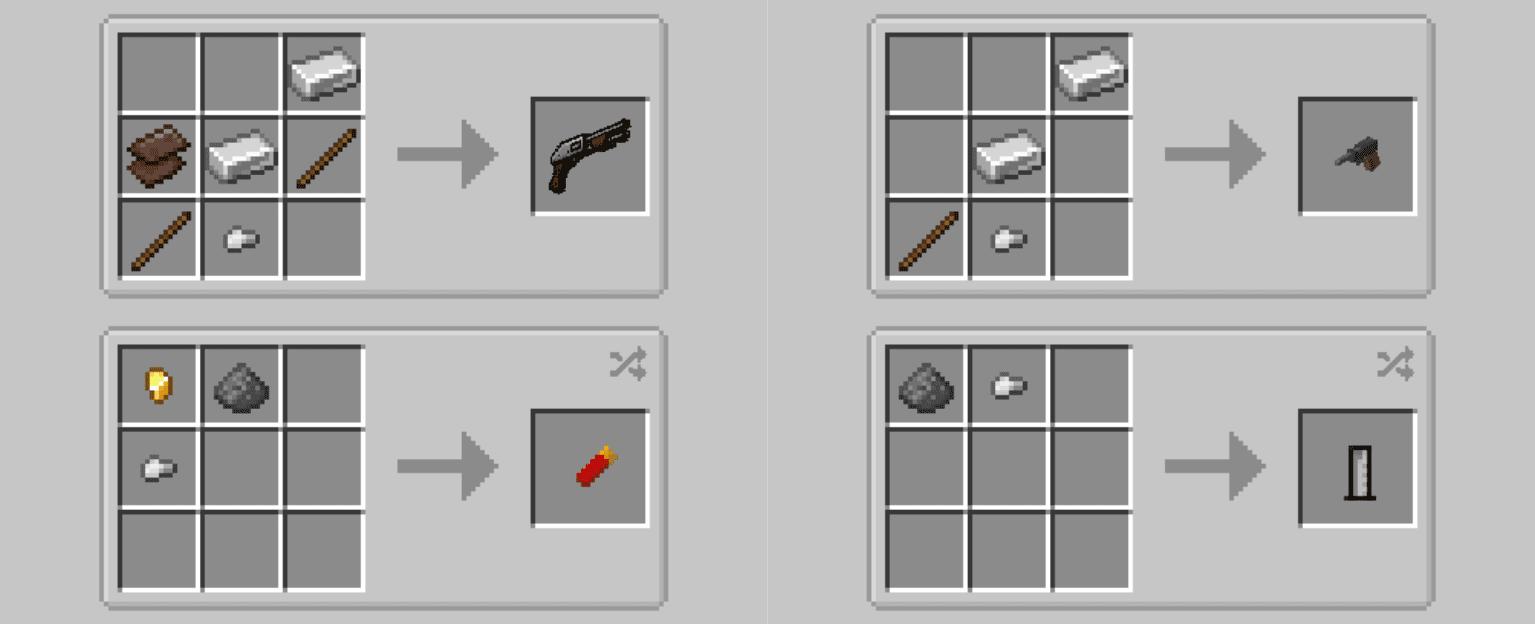 Guns and Weapons Mod (1.20.1) - 3D Shotgun & Pistol 2