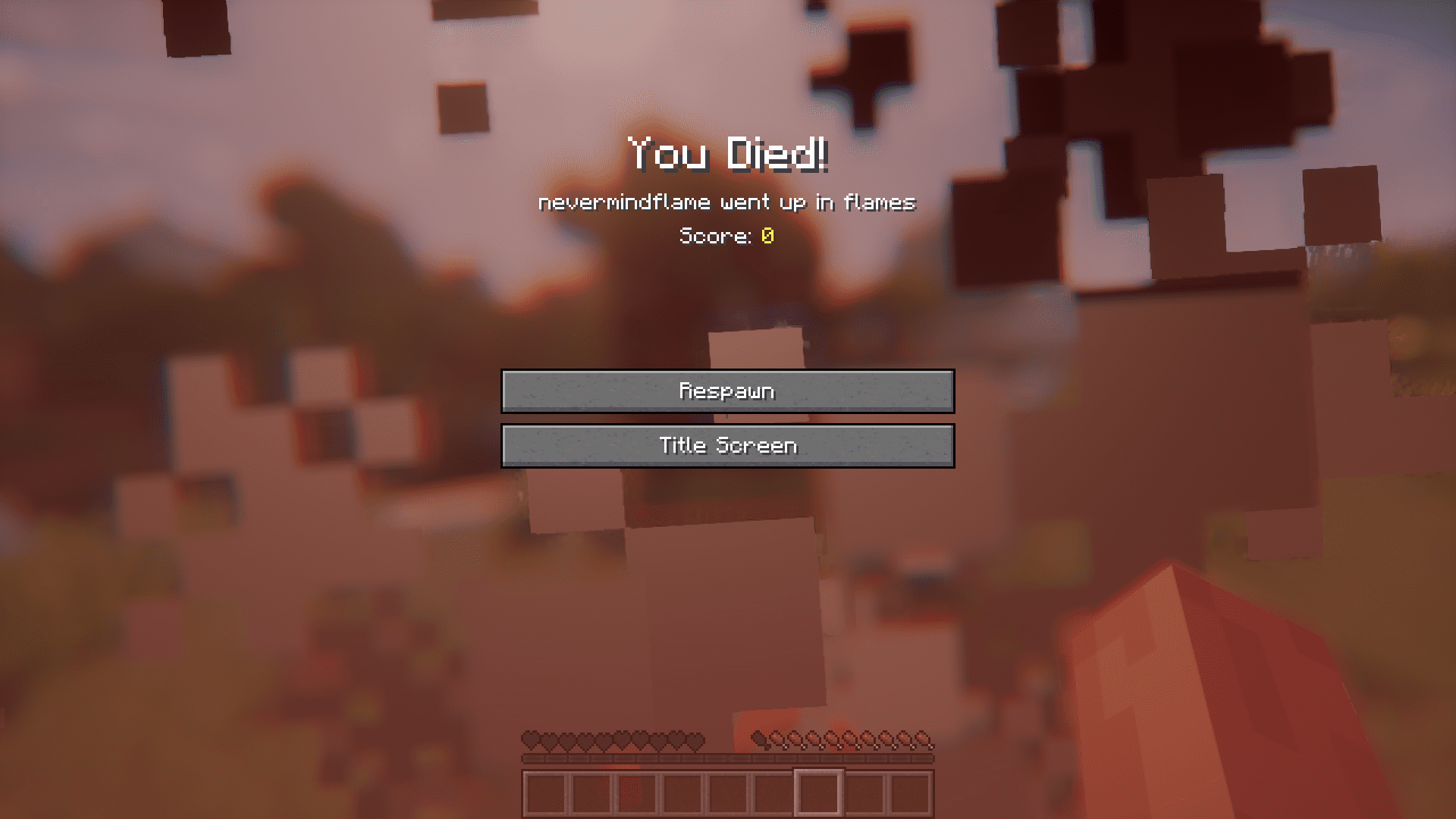 Heroic Death Mod (1.20.1, 1.19.3) - Custom Death Screen messages 3