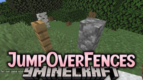 JumpOverFences Mod (1.20.6, 1.20.1) – Jump Over Fences and Walls Thumbnail