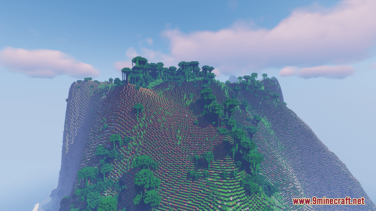 Jungle Cliffs Map (1.21.1, 1.20.1) - Bulky Survival Island 6