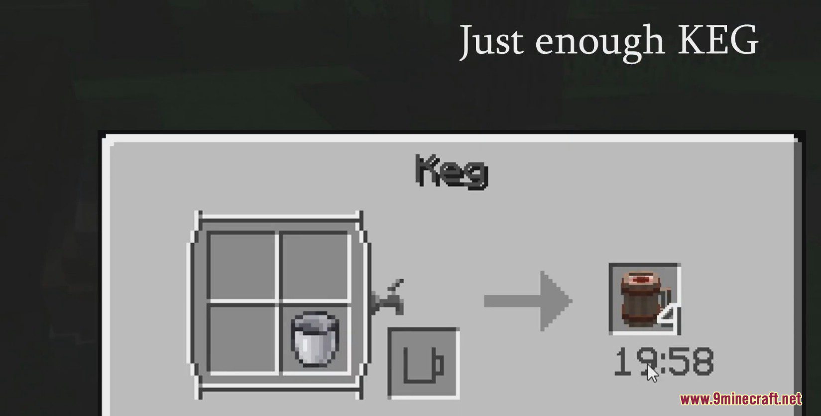 Just Enough Keg Mod (1.18.2, 1.16.5) - JEI Addon for Drink Beer 12