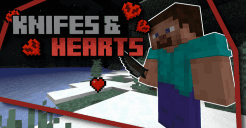 Knifes And Hearts Addon (1.20) – MCPE/Bedrock Mod Thumbnail