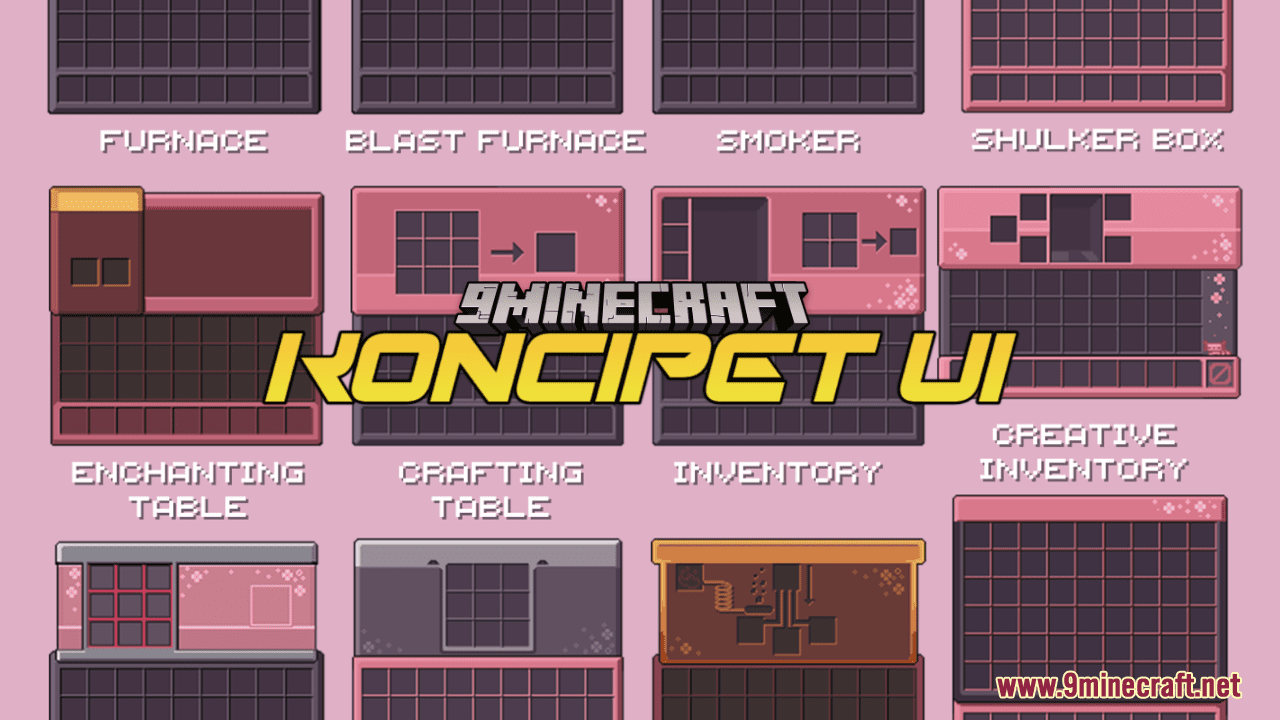 KonciPET UI Resource Pack (1.20.6, 1.20.1) - Texture Pack 1