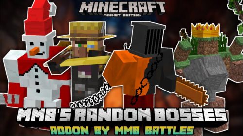 MMB Random Bosses Addon (1.20) – MCPE/Bedrock Mod Thumbnail