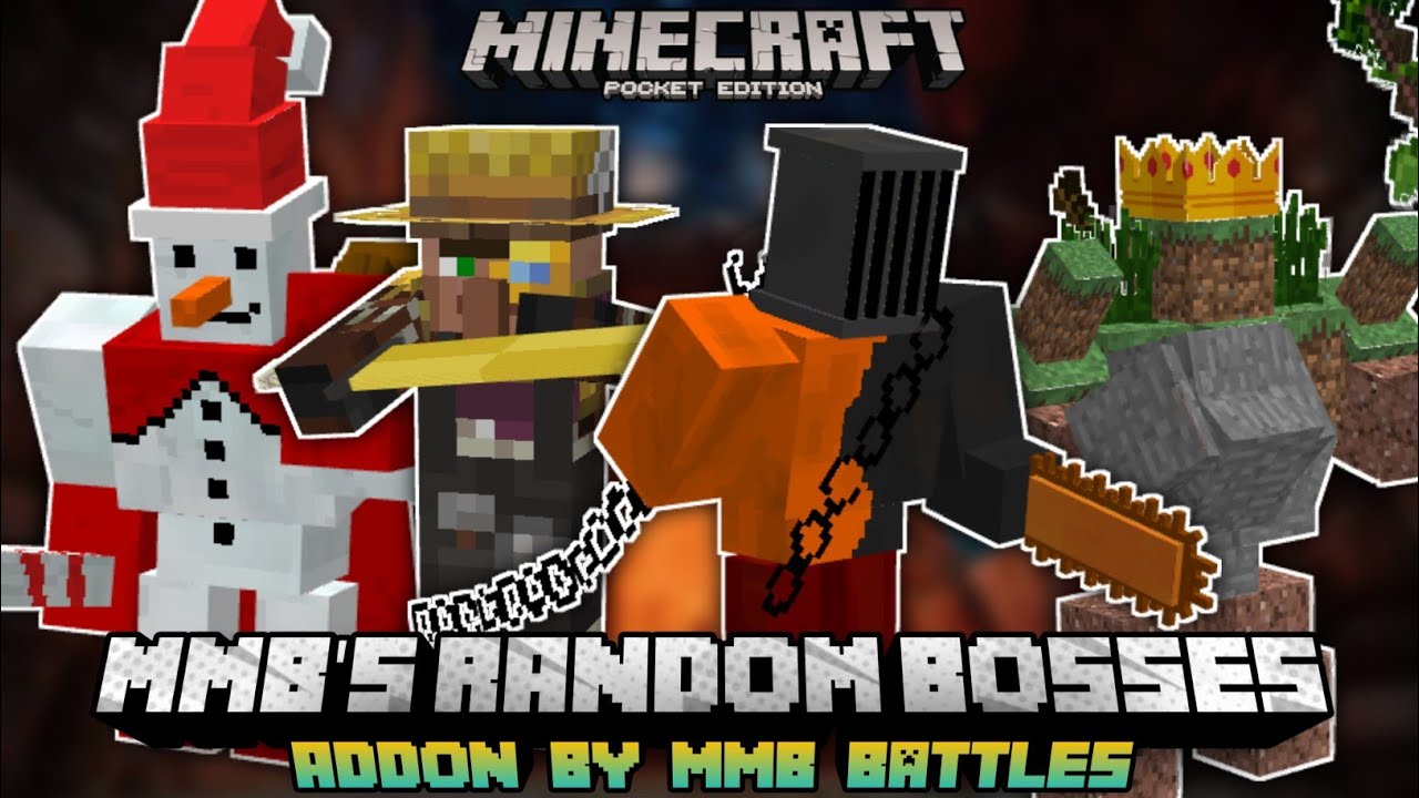 MMB Random Bosses Addon (1.20) - MCPE/Bedrock Mod 1