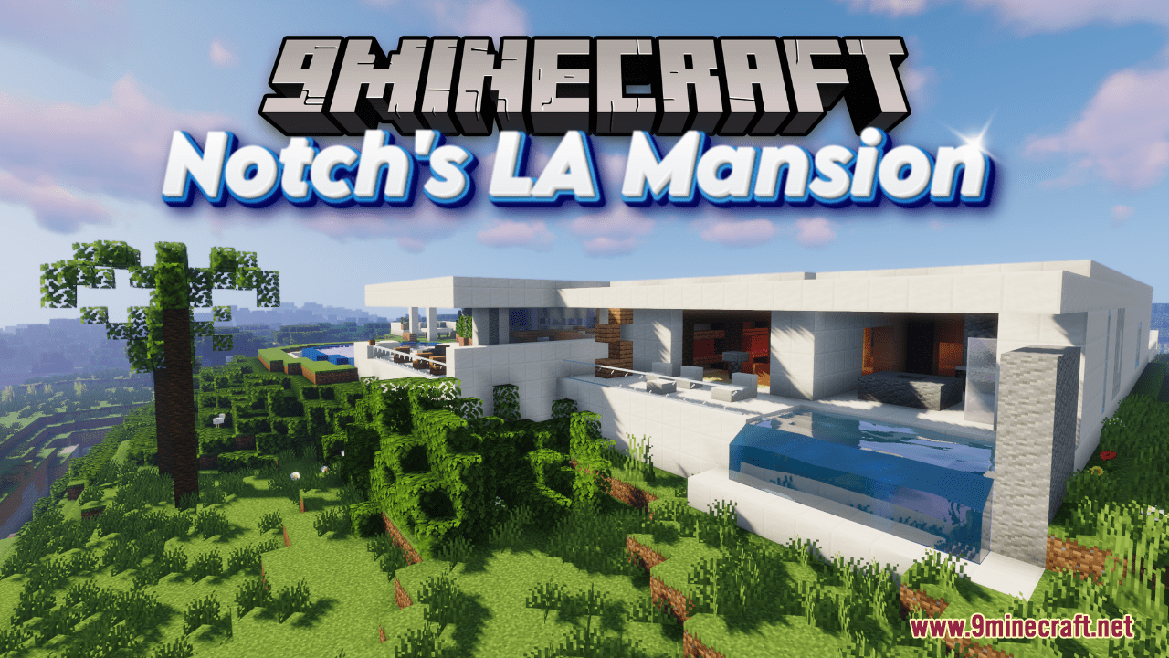 Notch's LA Mansion Map (1.21.1, 1.20.1) - Luxury Recreation 1