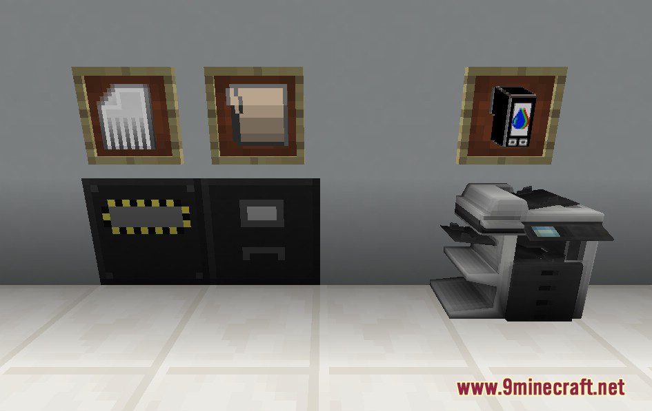 OpenPrinter Mod (1.12.2, 1.7.10) - Printer, File Cabinet and Shredder 2