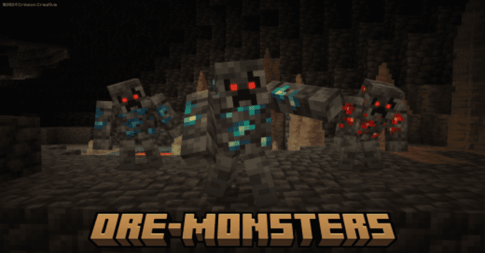 Ore Monsters Addon (1.20) - MCPE/Bedrock Mod 1