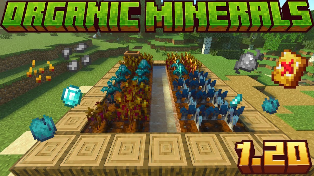 Organic Minerals Addon (1.20) - MCPE/Bedrock Mod 1