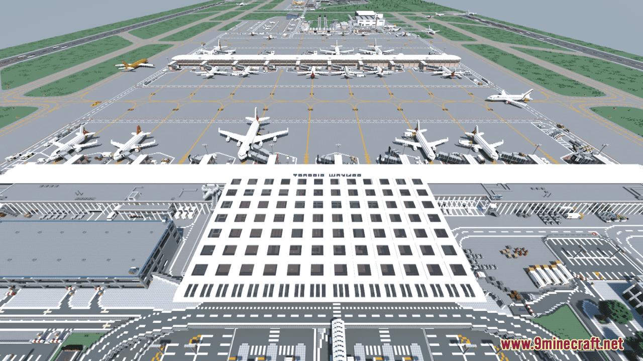 Pankow International Airport Map (1.21.1, 1.20.1) - Realistic Airport 2