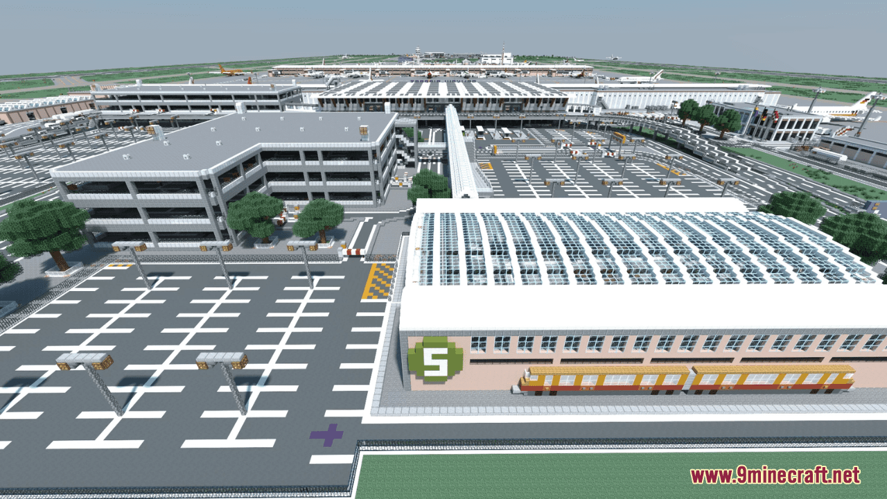 Pankow International Airport Map (1.21.1, 1.20.1) - Realistic Airport 3