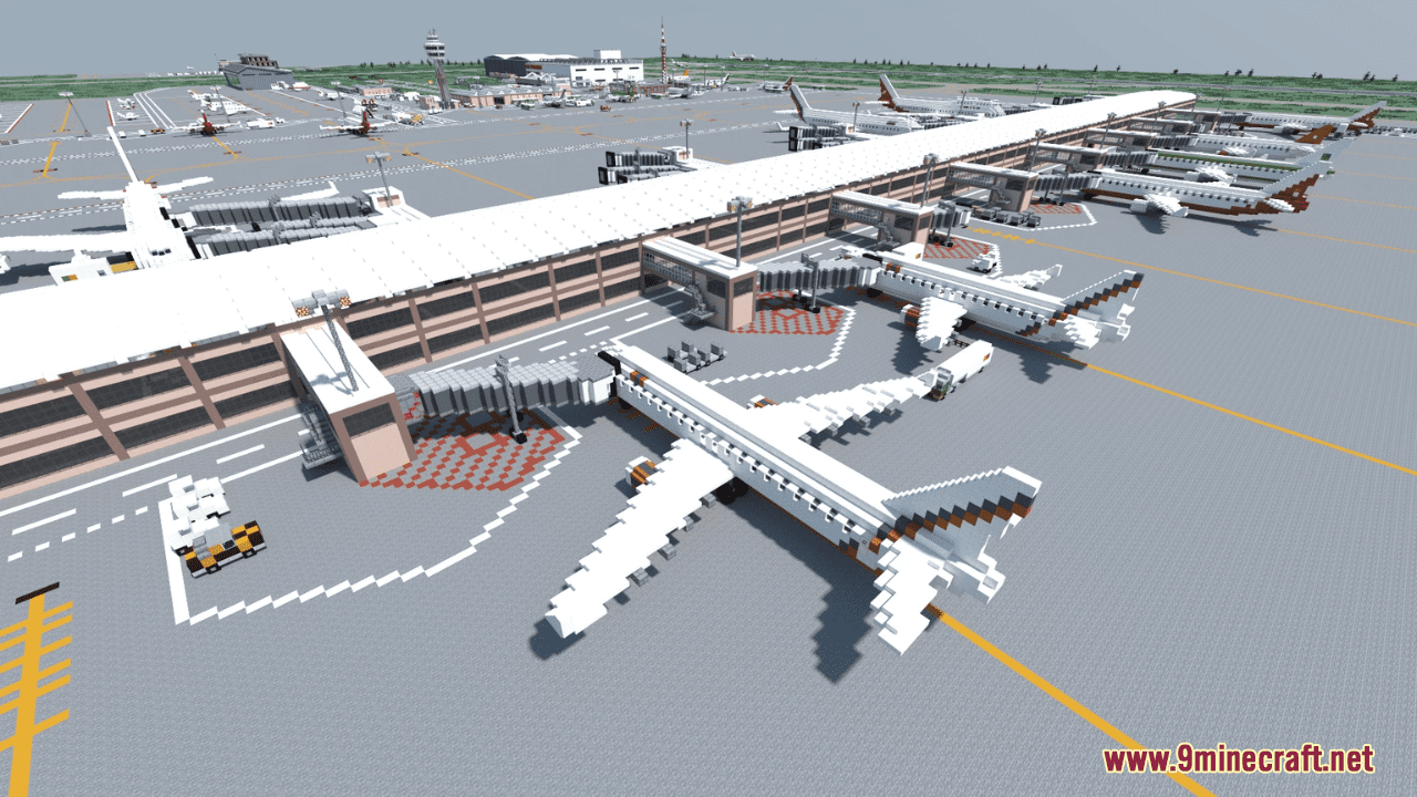 Pankow International Airport Map (1.21.1, 1.20.1) - Realistic Airport 4