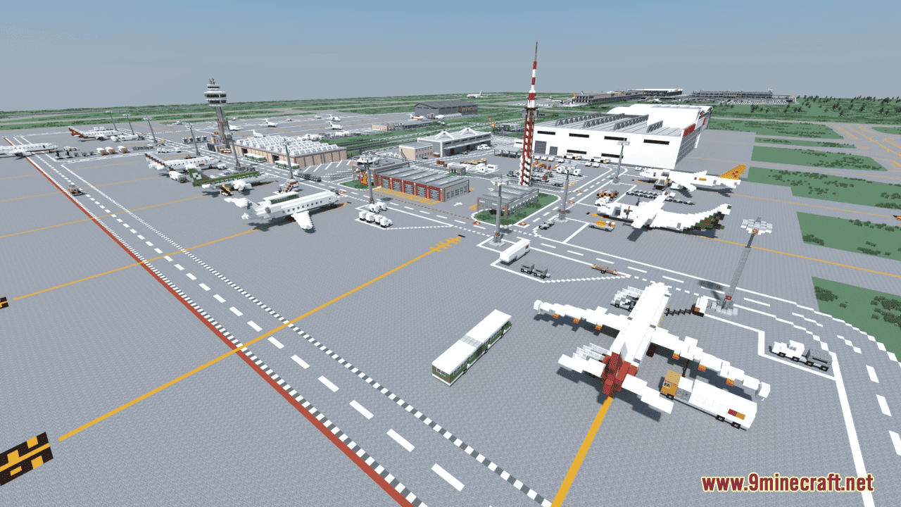 Pankow International Airport Map (1.21.1, 1.20.1) - Realistic Airport 7