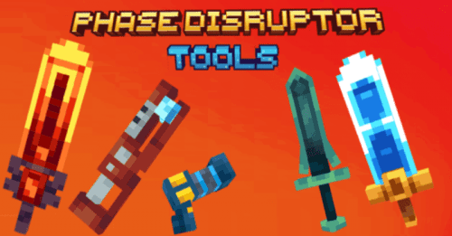 Phase Disruptor Tools Addon (1.20, 1.19) – MCPE/Bedrock Mod Thumbnail