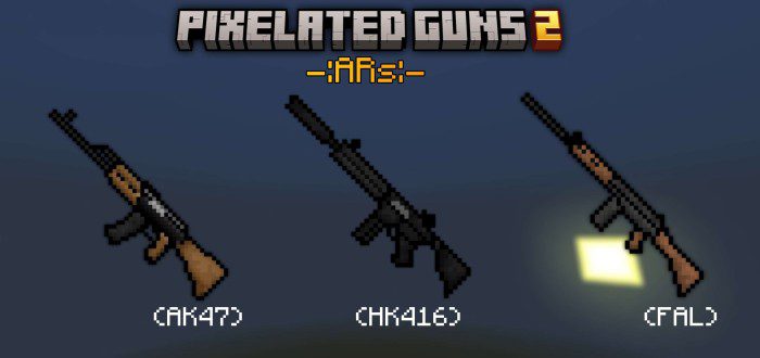 Pixelated Guns 2 Addon (1.20) - MCPE/Bedrock Mod 3