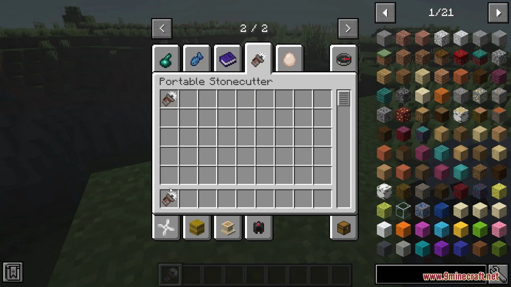 Portable Stonecutter Mod (1.18.2, 1.16.5) - Stonecutting on The Go 3