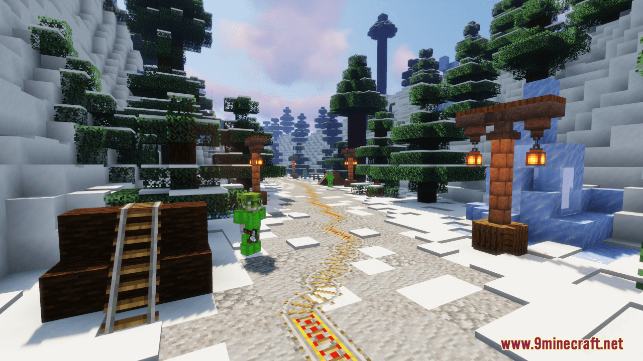 Road to The Ancient Snowflake Tree Map (1.21.1, 1.20.1) - Snowy Journey 8