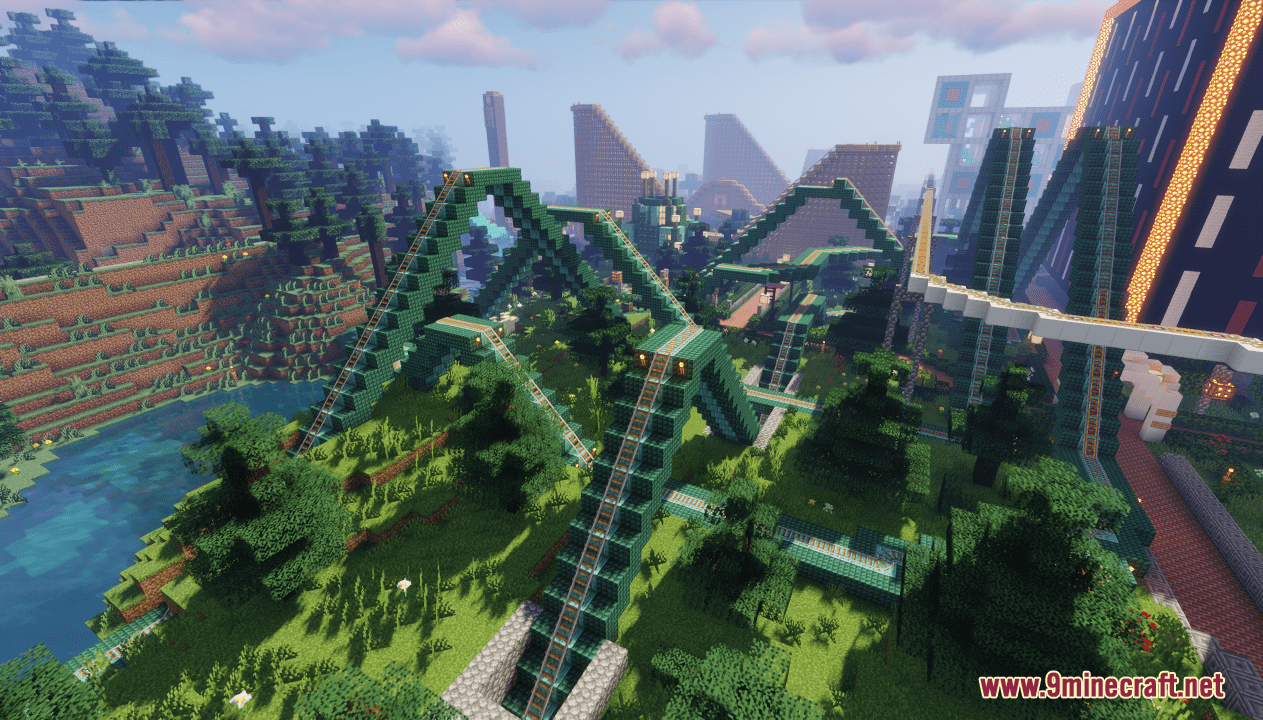 Rollercoaster Paradise Map (1.21.1, 1.20.1) - Thrills Await! 5