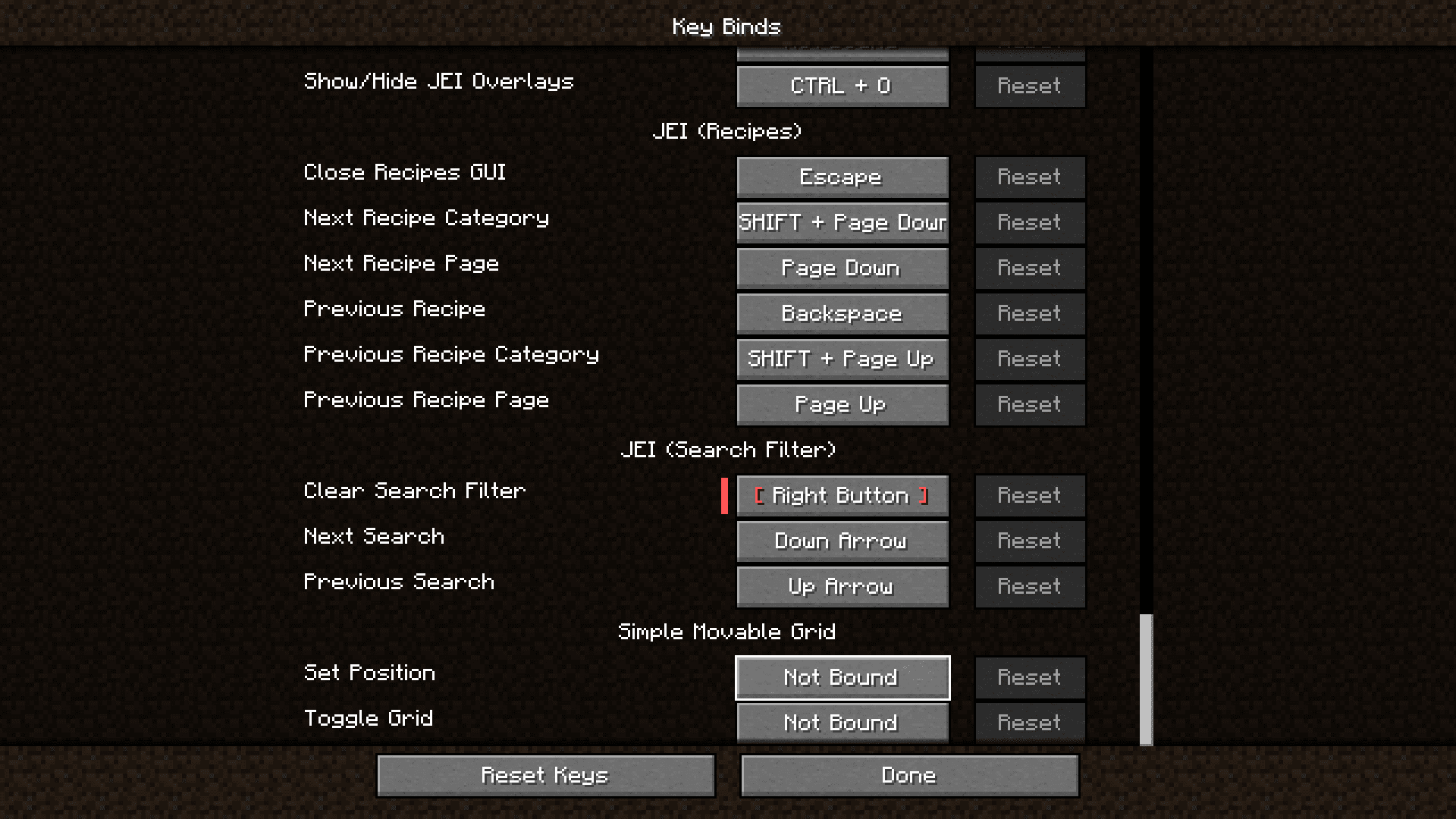 Simple Movable Grid Mod (1.20.4, 1.19.4) - Grid Guide For Builders 2