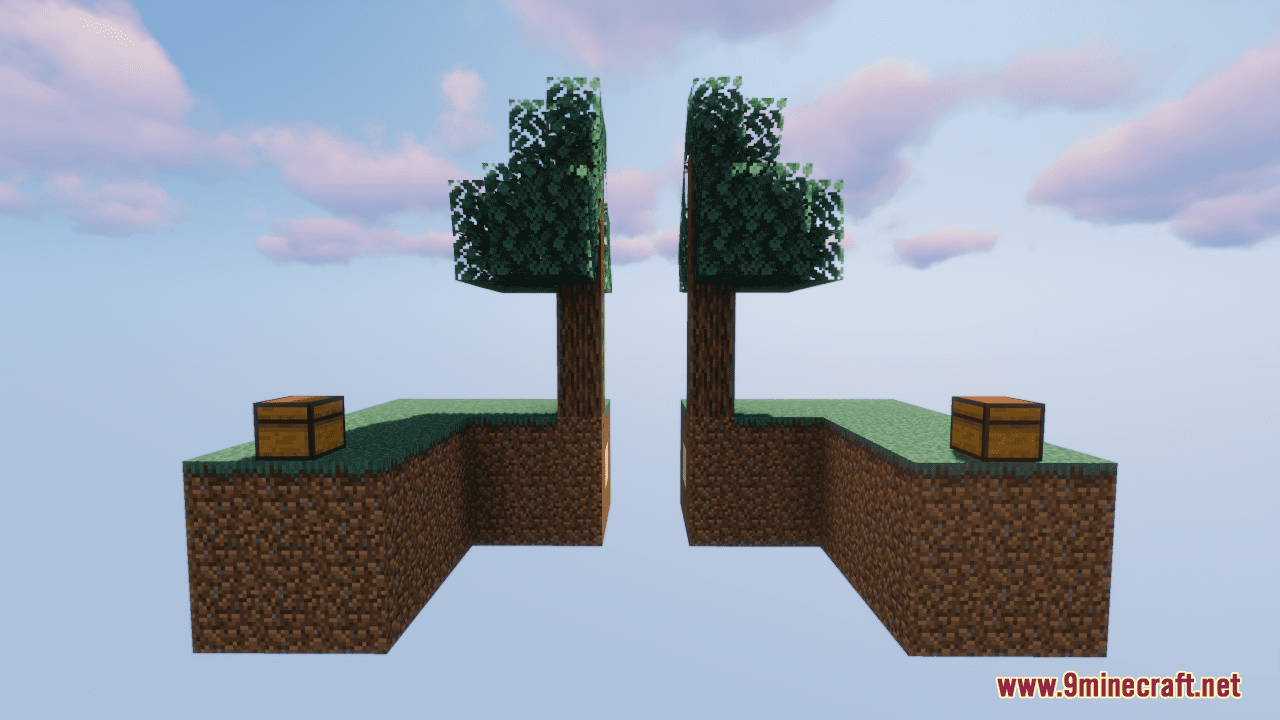 SkyBlock for 2 Players Map (1.21.1, 1.20.1) - Double Sky Islands 2