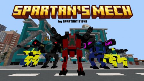 Spartan’s Mech Addon (1.20) – MCPE/Bedrock Mod Thumbnail