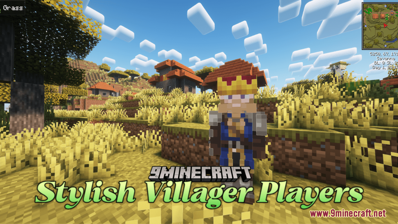 Stylish Villager Players Resource Pack (1.20.6, 1.20.1) - Texture Pack 1