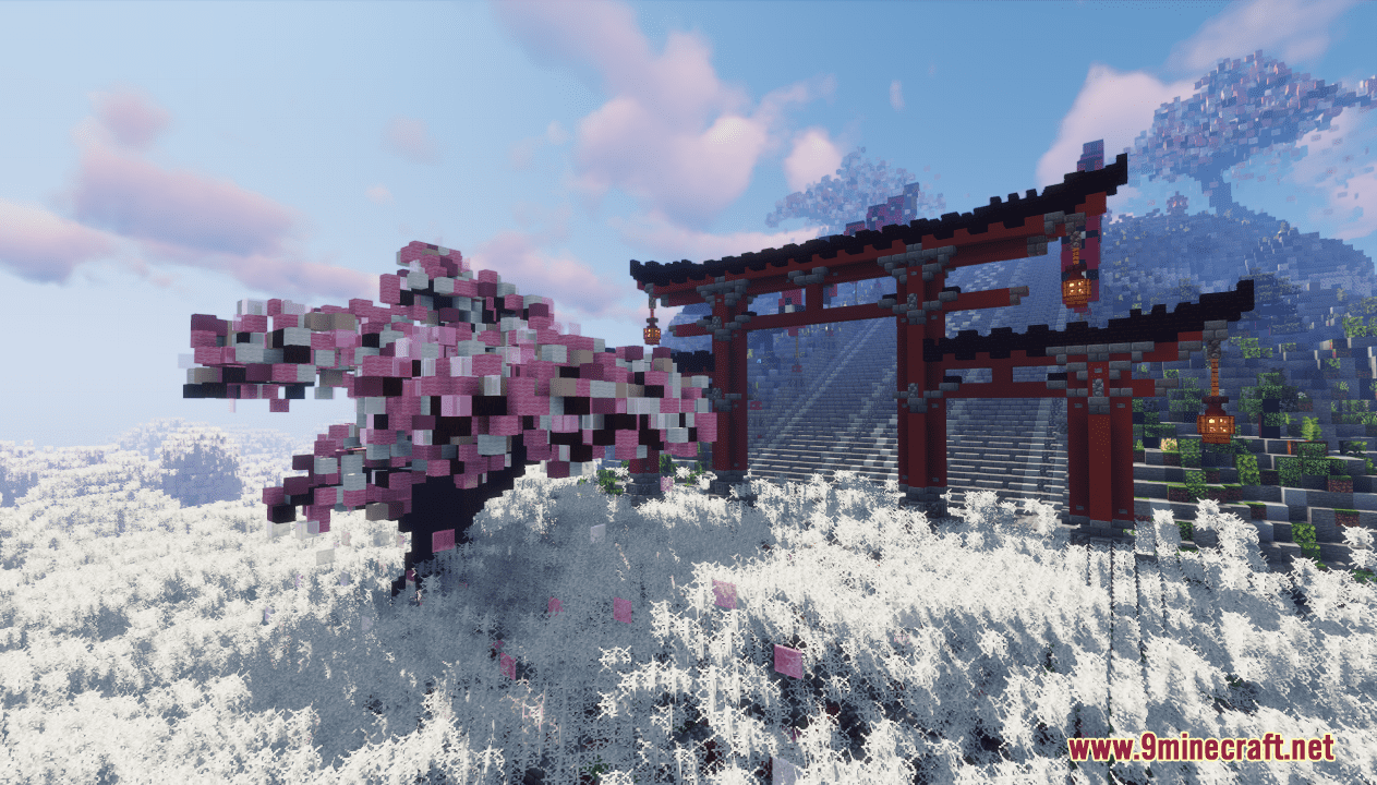 Temple of the Spirit of Cherry Blossom Map (1.21.1, 1.20.1) - Spiritual Sanctuary 2