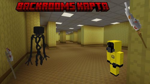 The Backrooms Addon (1.20) – MCPE/Bedrock Mod Thumbnail