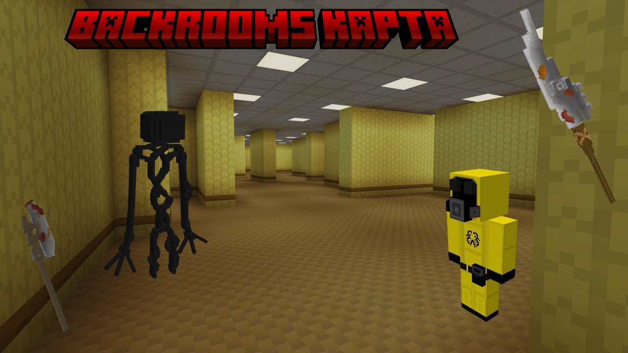 The Backrooms Addon (1.20) - MCPE/Bedrock Mod 1