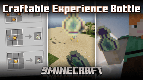 Craftable Experience Bottle Mod (1.21, 1.20.1) – Craft & Store Experience Points Thumbnail