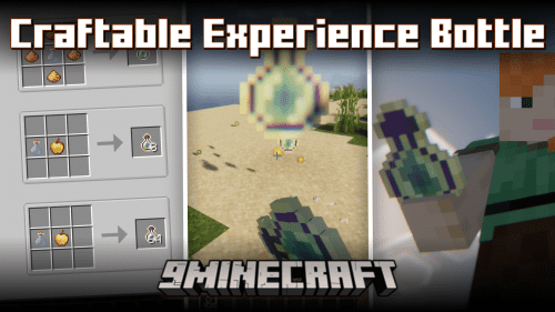 Craftable Experience Bottle Mod (1.21.1, 1.20.1) – Craft & Store Experience Points Thumbnail